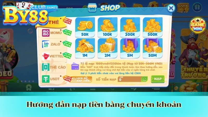 huong dan nap tien bang chuyen khoan